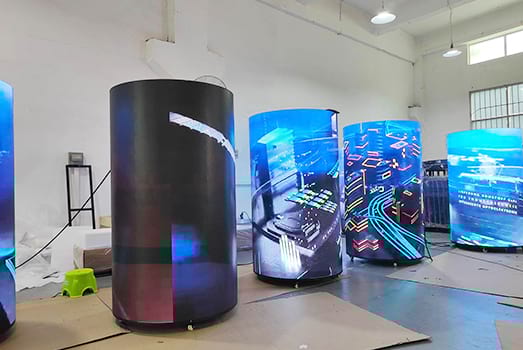 Affichage LED incurv&eacute;