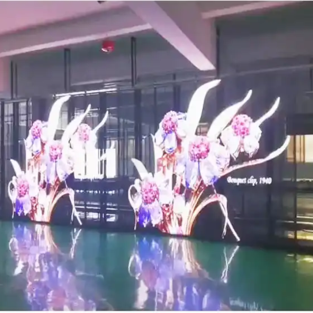 การปรับใช้หน้าจอแสดงผล LED แบบโปร่งใสสำหรับแคมเปญที่มีส่วนร่วม